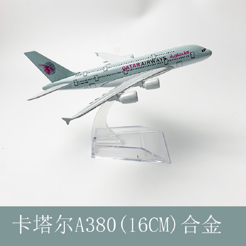 Model Kit Planes - 16cm 1/400 Scale Qatar Airways A380