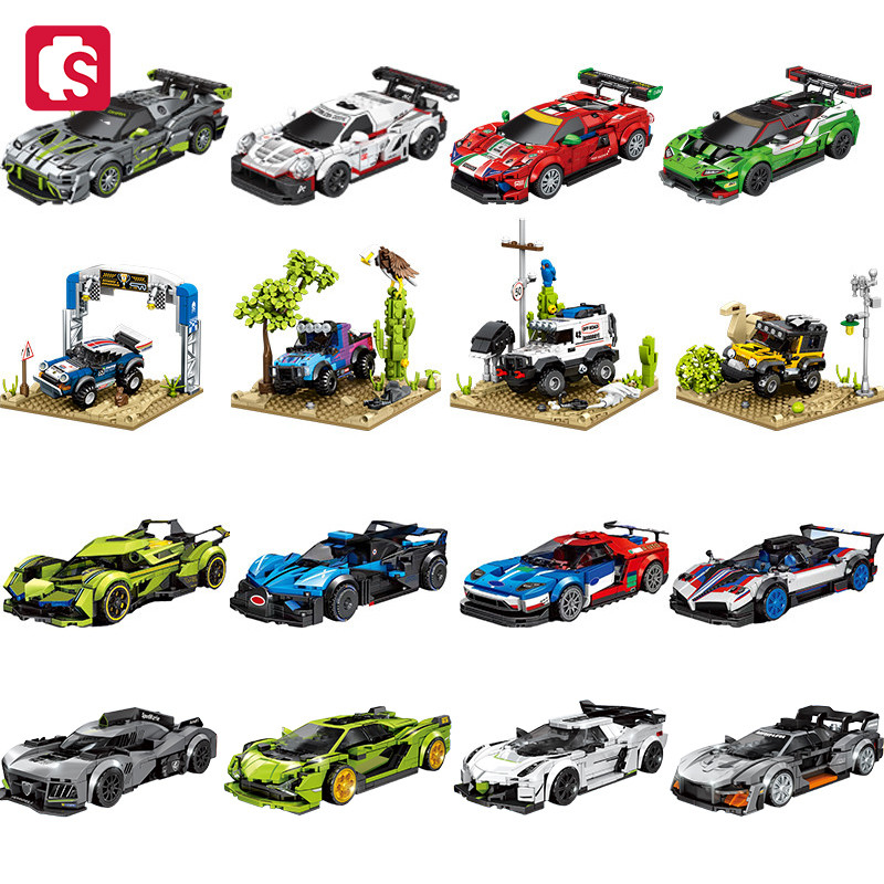 Model Kit Lamborghini - SEMBO Sports Car Building Blocks MOC