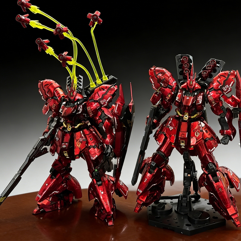Model Kit Gundam Hg - STAR RG 1/144 Sazabi Electroplated Clear