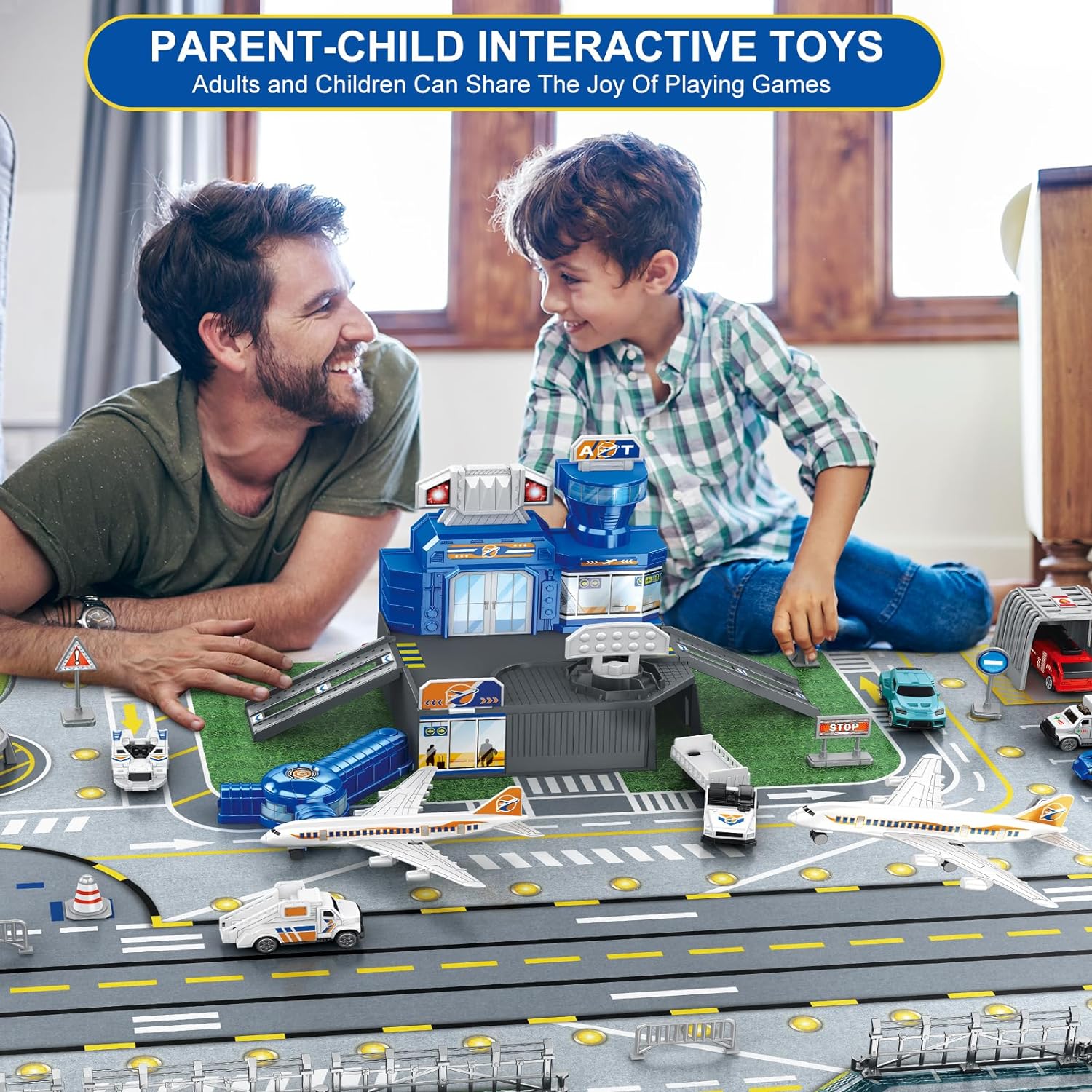 Children's Airport Scene Toy S - đánh giá và giá Model Kit Planes