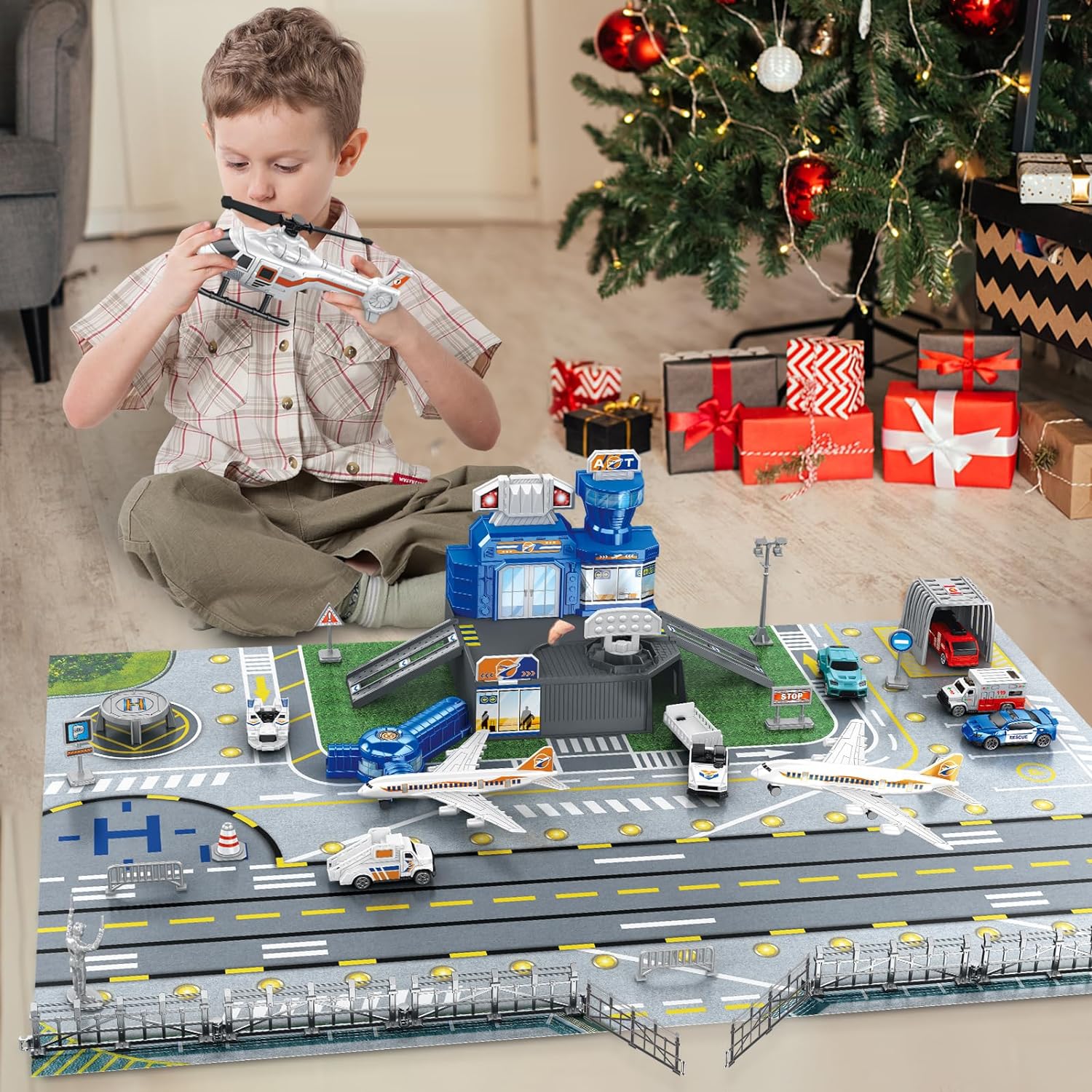 Children's Airport Scene Toy S - đánh giá và giá Model Kit Planes