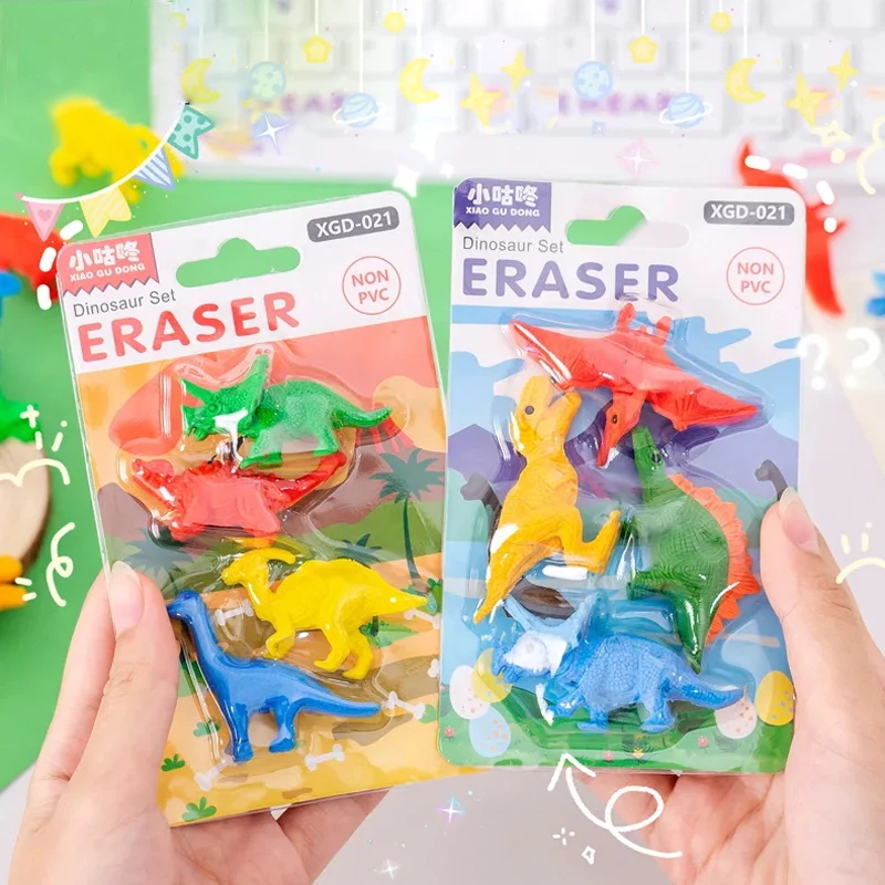 4PCS/1set Creative Cartoon 3D  - đánh giá và giá Model Kit Dinosaur Bandai