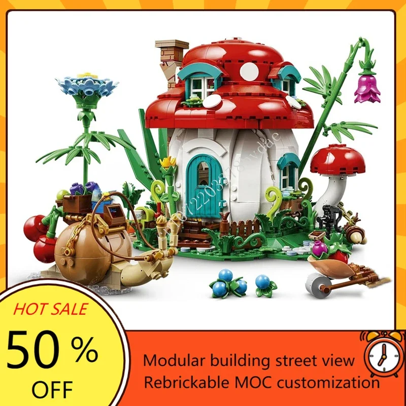 964PCS Mushroom House Modular  - đánh giá và giá Model Kit House