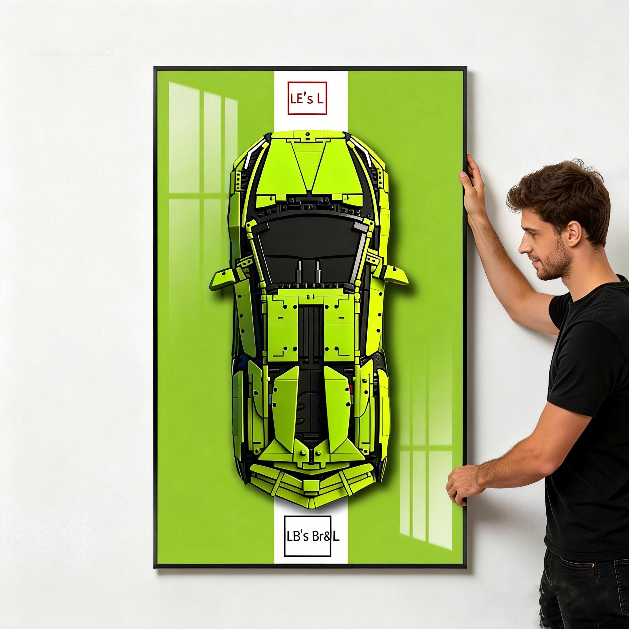 Display Wall Mount for LEGO 42 - đánh giá và giá Model Kit Lamborghini