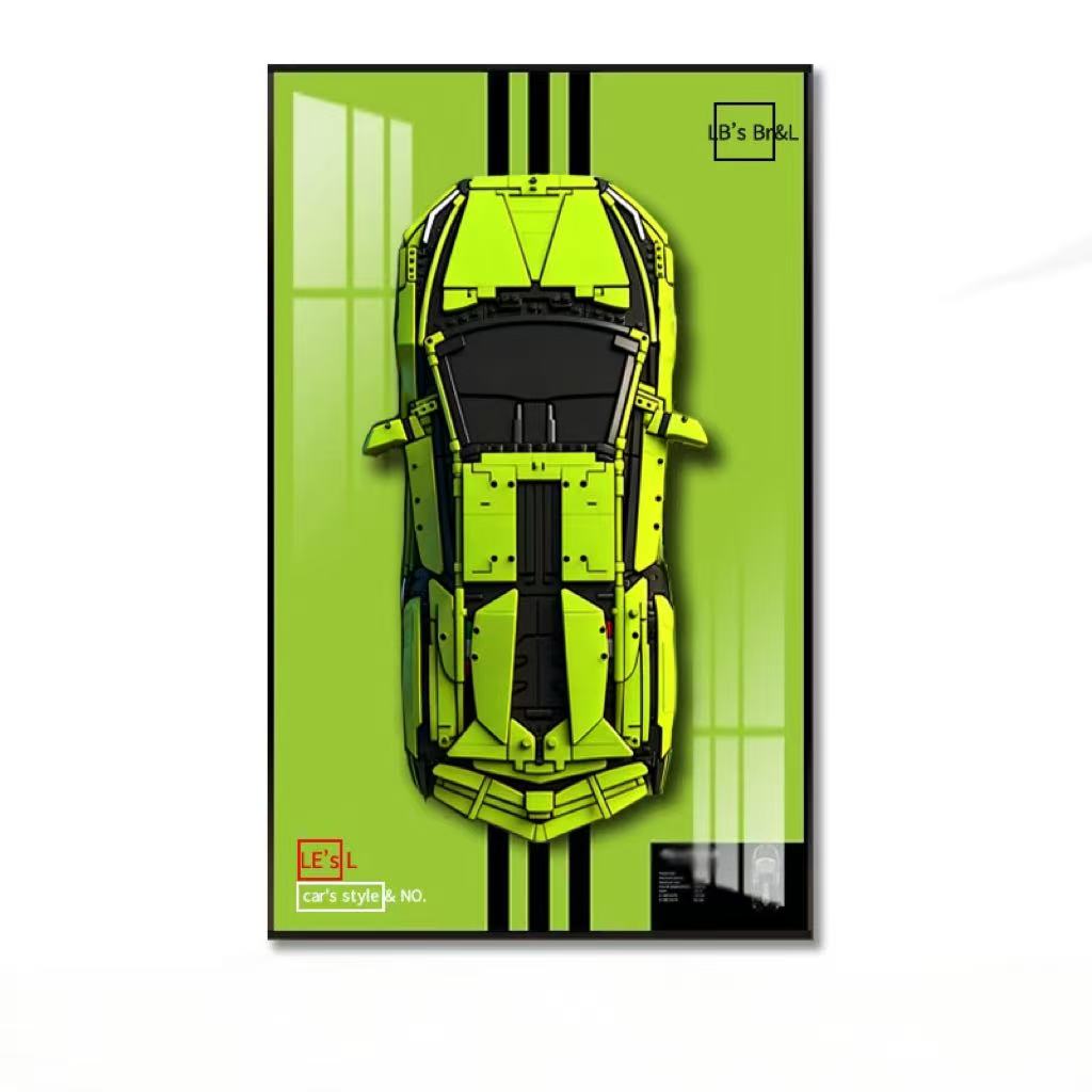 Display Wall Mount for LEGO 42 - đánh giá và giá Model Kit Lamborghini