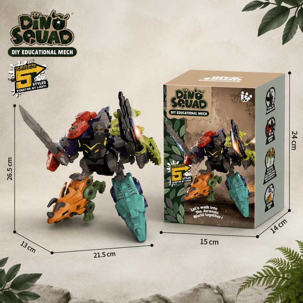 5 Trong 1 Trẻ Em Hội Viên Gạch - đánh giá và giá Model Kit Dinosaur Bandai