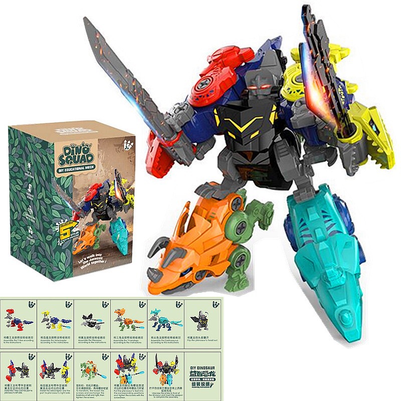5 Trong 1 Trẻ Em Hội Viên Gạch - đánh giá và giá Model Kit Dinosaur Bandai