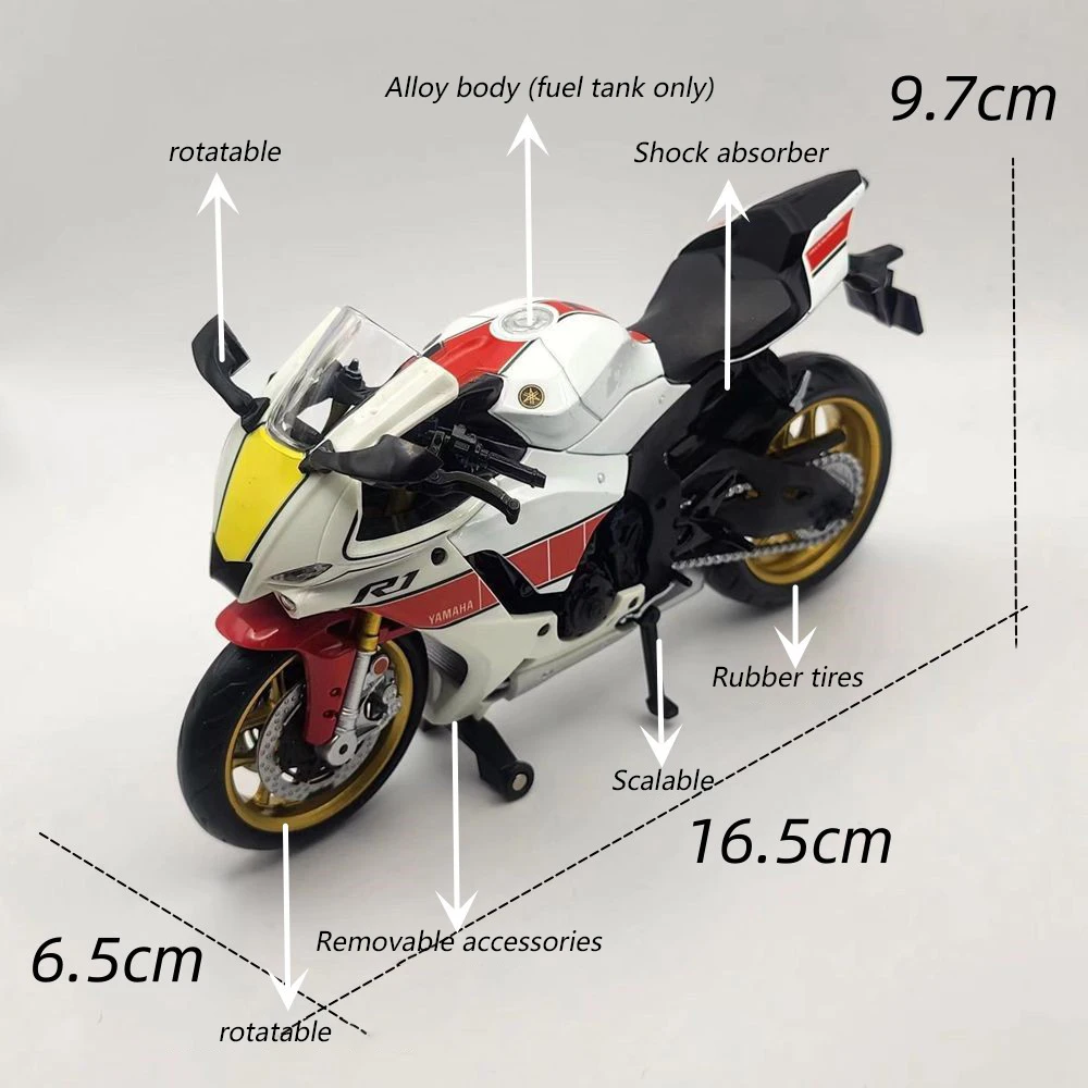 1/12 Scale Yamaha YZF-R1M Moto - đánh giá và giá Model Kit Yamaha