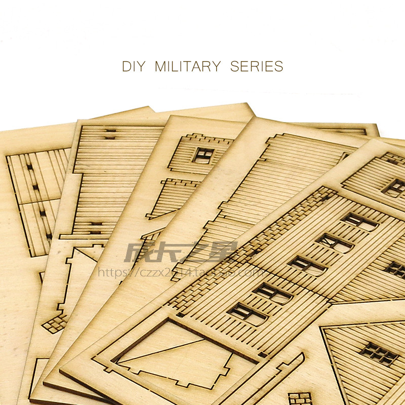 1/72 Wooden Assembly House Eur - đánh giá và giá Model Kit House