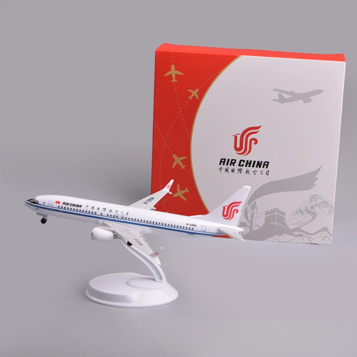 20cm Air China B737Max8 Plasti - đánh giá và giá Model Kit Planes